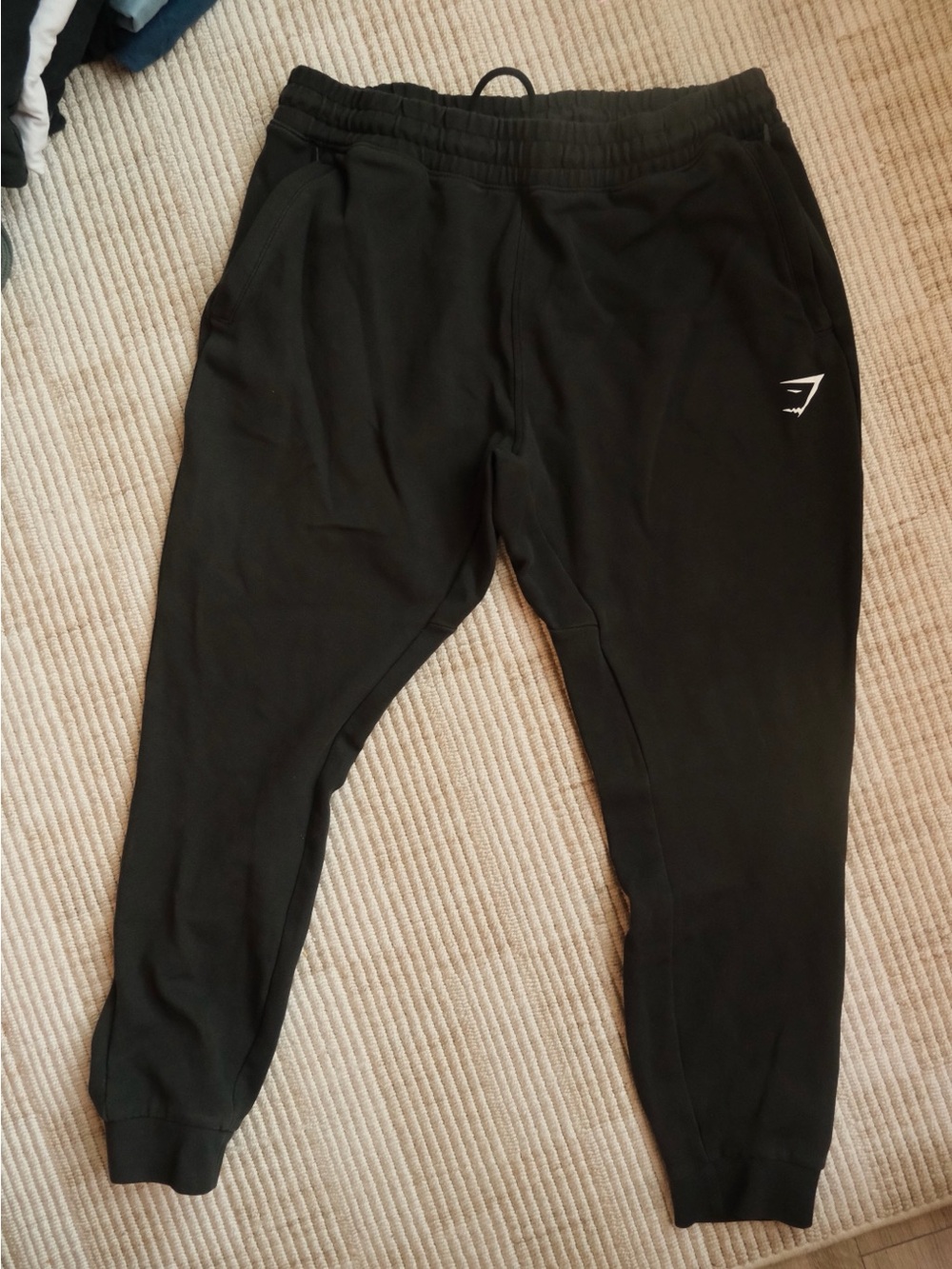 Gymshark Black Elastic Waist Sweatpants